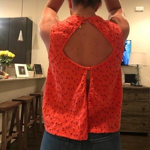 Free people high neck open back tank